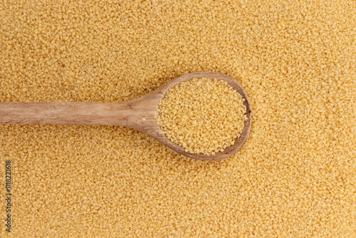 Foto background of dry couscous