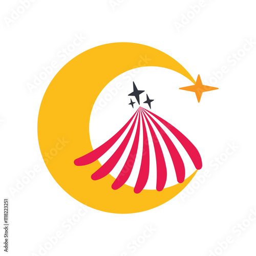 Circus Tent Logo Template Icon