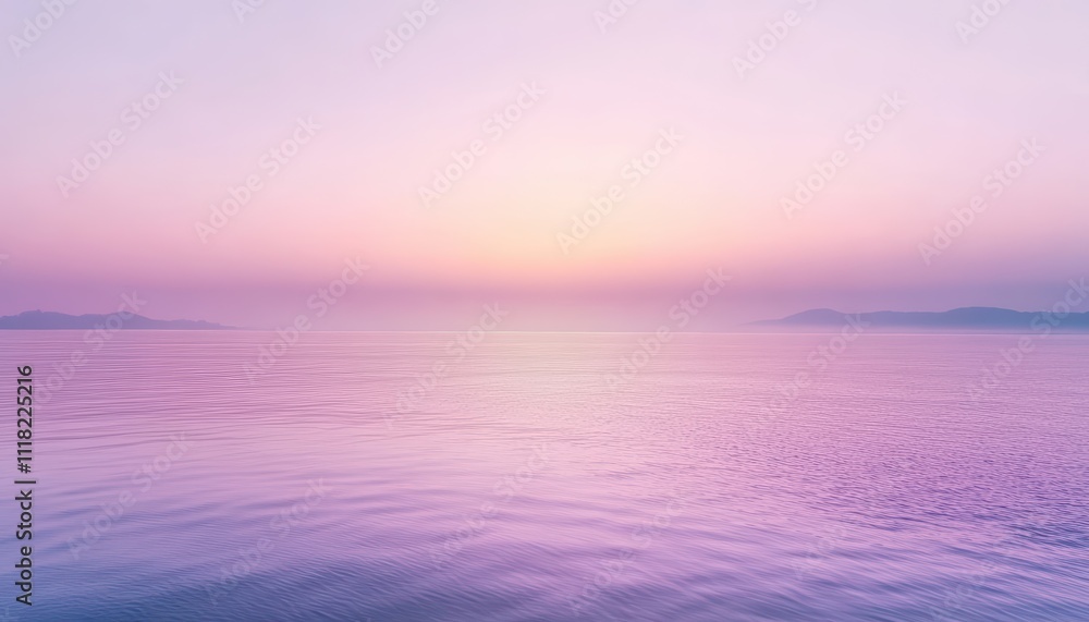 Serene twilight over calm waters, blending soft hues of purple and pink. Serene twilight over calm waters, blending soft hues of purple and pink.