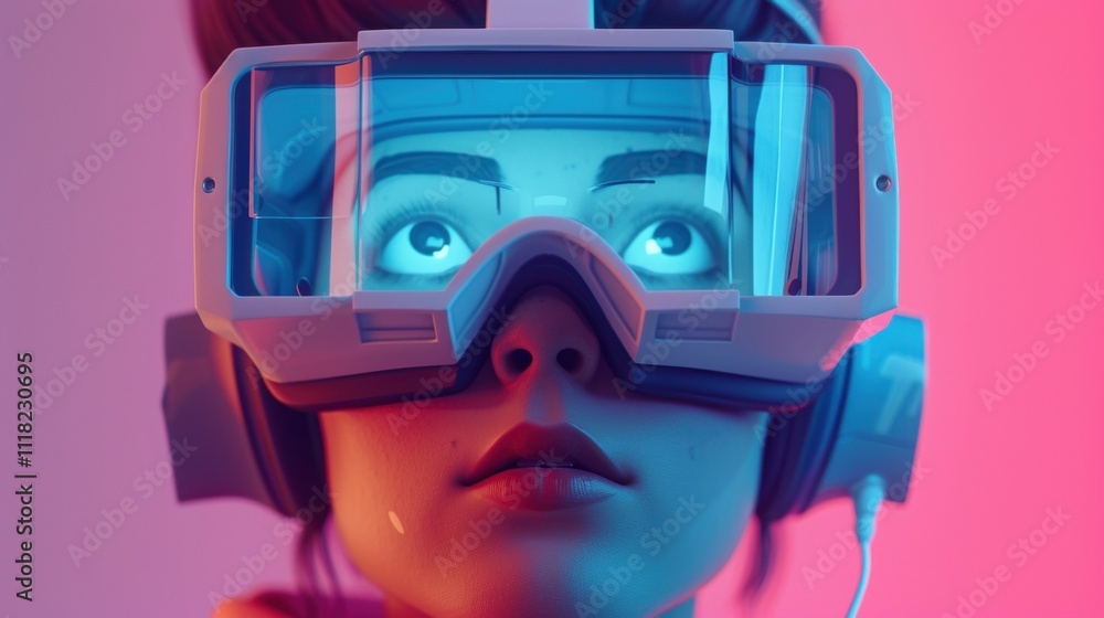 A detailed view of a technicians AR headset showing a stepbystep tutorial of how to troubleshoot a piece of equipment. A detailed view of a technicians AR headset showing a stepbystep tutorial of how to troubleshoot a piece of equipment.