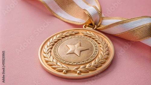 professional excellence medal in studio background and high detailing