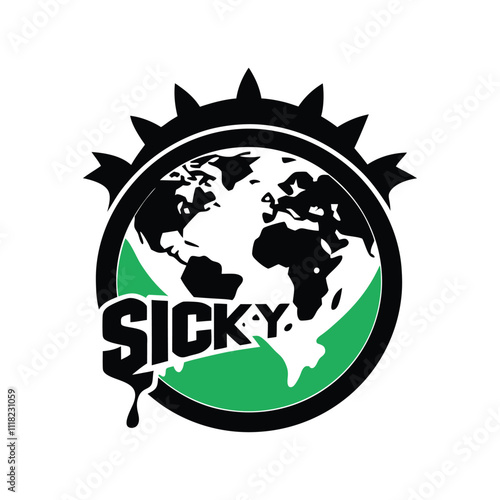 creative unique world-sick day shill-ute, logo, vector art design