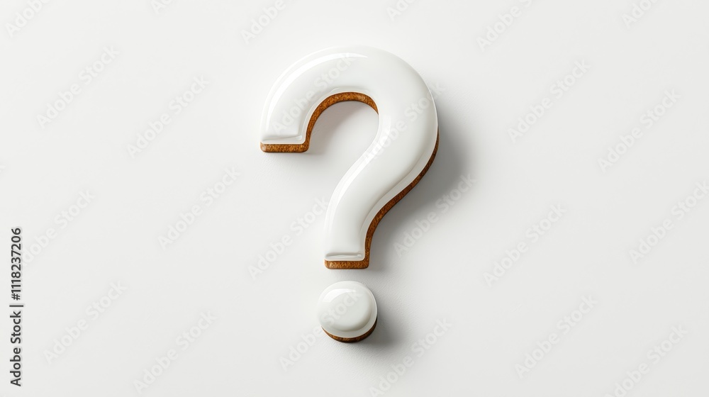 White question mark on a light background White question mark on a light background