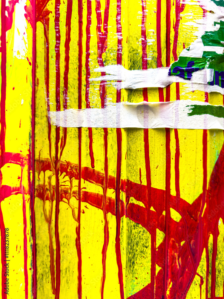 Grunge Revival: Evocative Textural Harmony in Old Poster-Inspired Backgrounds