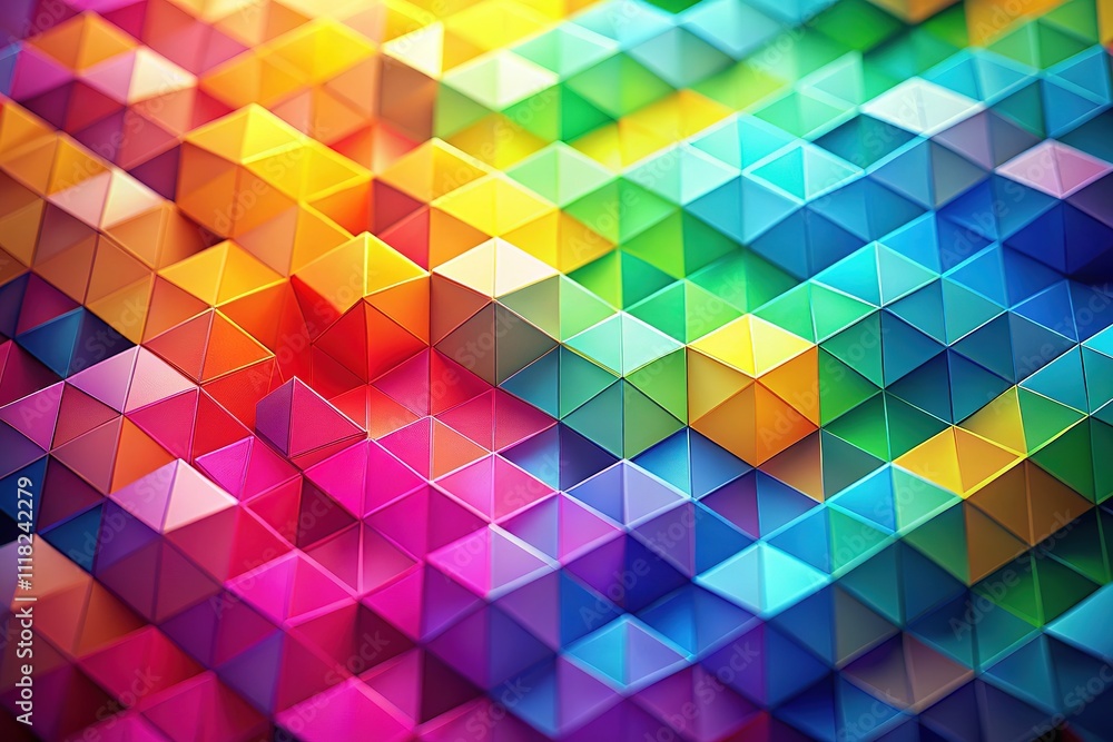 Obraz premium Abstract Geometric Gradient Tilt-Shift Background
