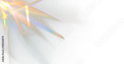 PNG Crystal rays of light, prism refraction, lens flare, crystal glass reflection effect. PNG Prism vector, realistic light leak effect with spectral flare.  PNG Bright light banner, poster, template