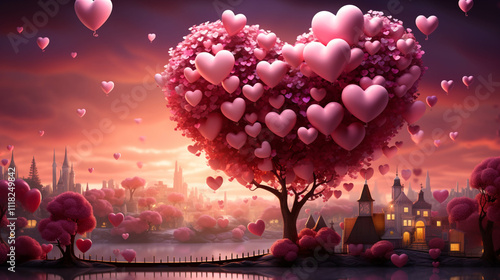 Background for happy valentine's day with love