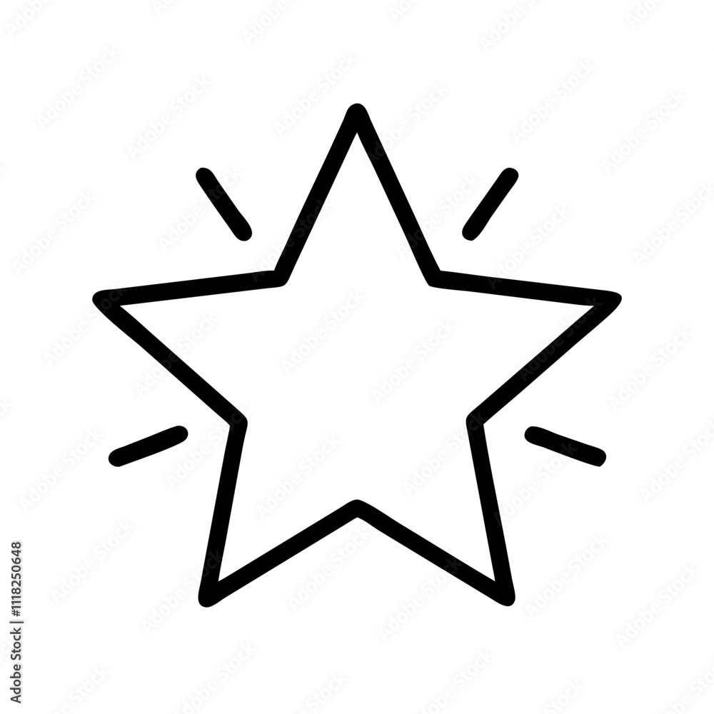 bright star icon, new year illustration, new year icon - simple black line art of bright star, symbolizing new year celebrations new year vector bright star icon, new year illustration, new year icon - simple black line art of bright star, symbolizing new year celebrations new year vector
