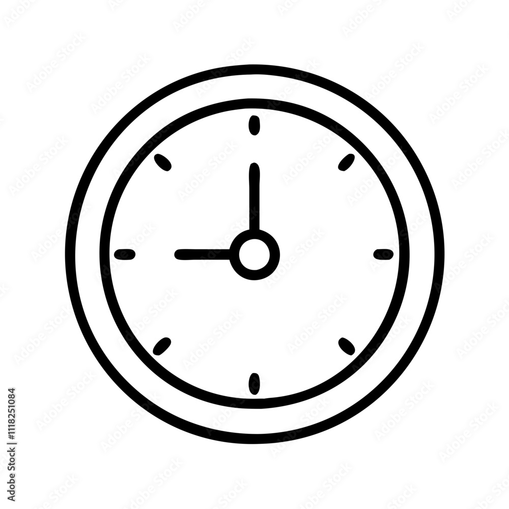clock at midnight icon, new year illustration, new year icon - simple black line art of clock at midnight, symbolizing new year celebrations new year vector clock at midnight icon, new year illustration, new year icon - simple black line art of clock at midnight, symbolizing new year celebrations new year vector