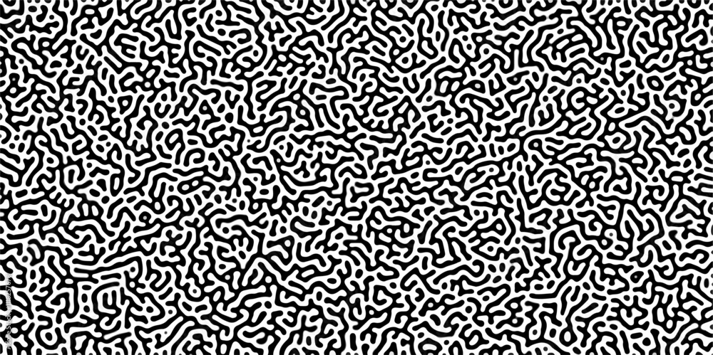 Abstract truing organic wallpaper Turing reaction diffusion monochrome seamless pattern .Monochrome Turing reaction background .Natural seamless line pattern. Linear design with biological shapes
Abstract truing organic wallpaper Turing reaction diffusion monochrome seamless pattern .Monochrome Turing reaction background .Natural seamless line pattern. Linear design with biological shapes