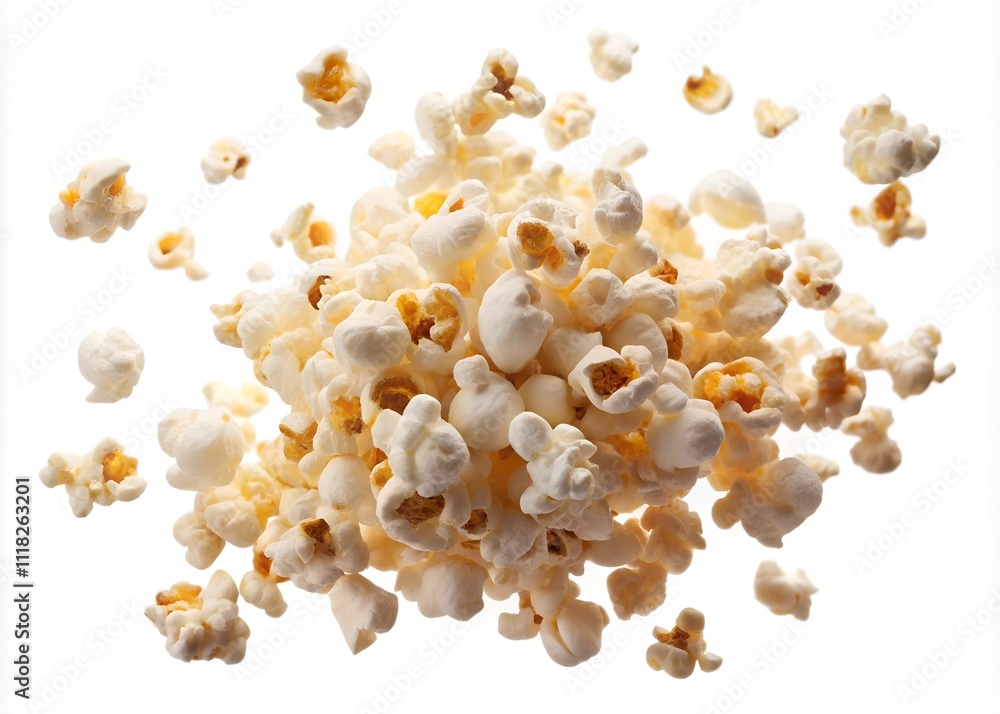 popcorn isolated on white background popcorn isolated on white background