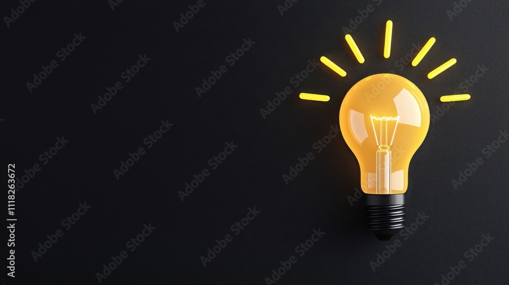 2025 Goals Setting With Vision And Strategy Concept. Bright light bulb on a dark background with rays of light. 2025 Goals Setting With Vision And Strategy Concept. Bright light bulb on a dark background with rays of light.