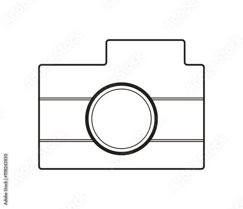 Camera icon image design. Photo camera in flat style. Camera symbol.