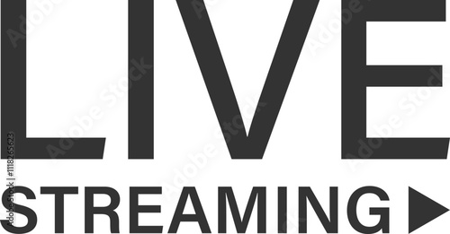 Live Streaming Icon with Play Button