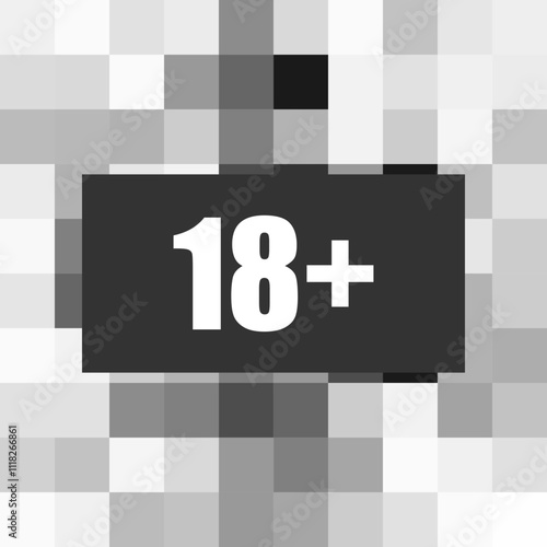 Censored Image with Pixelated Background