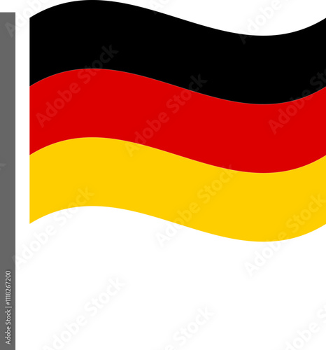 Waving German Flag Icon