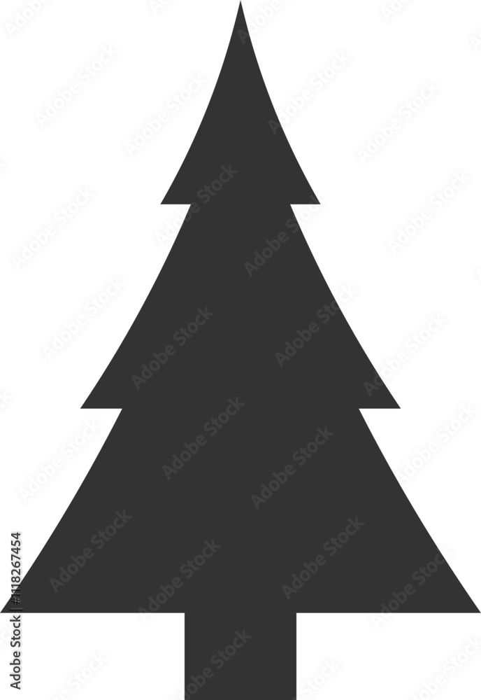 Simple Christmas Tree Silhouette Simple Christmas Tree Silhouette