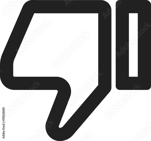 Thumbs Down Icon Outline