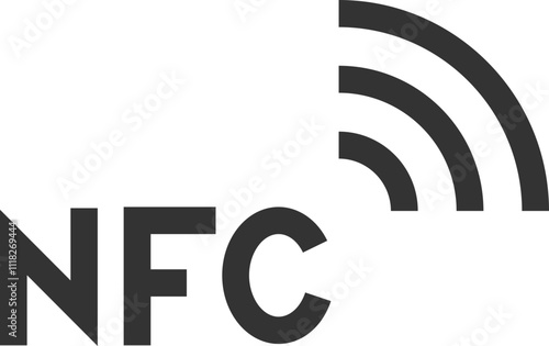 NFC Icon Representing Wireless Communication