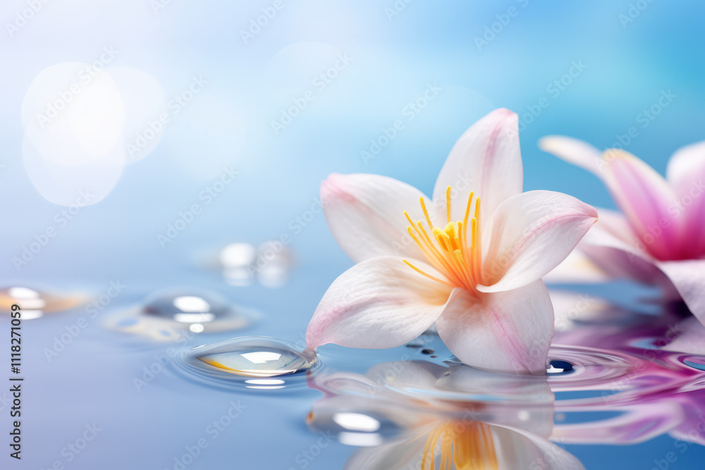 Pebble Water Flowers Tranquil Peaceful Nature Serene Scene Pebble Water Flowers Tranquil Peaceful Nature Serene Scene
