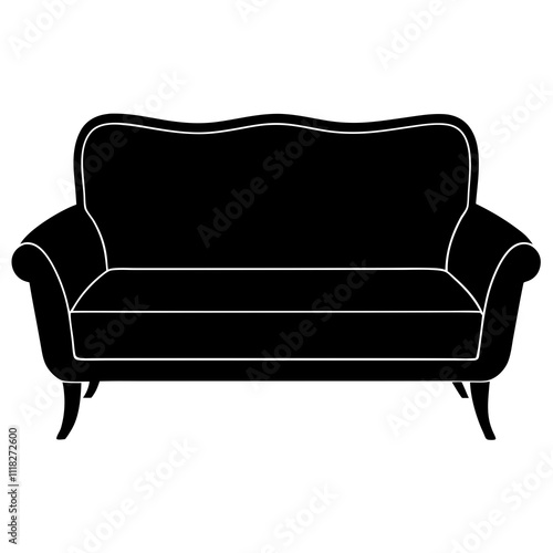 sofa isolated on white background