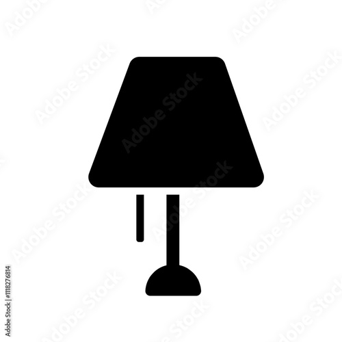 lamp table icon for graphic design