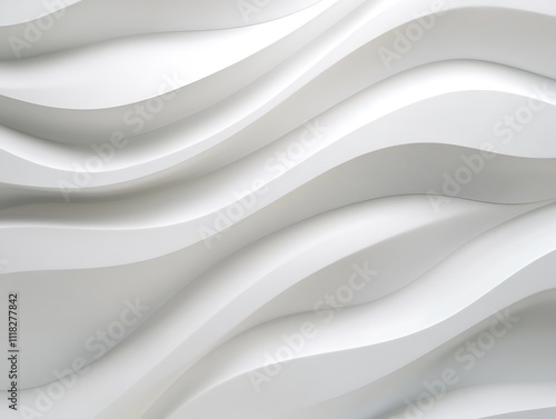 Wallpaper Mural Abstract white wavy texture background. Torontodigital.ca