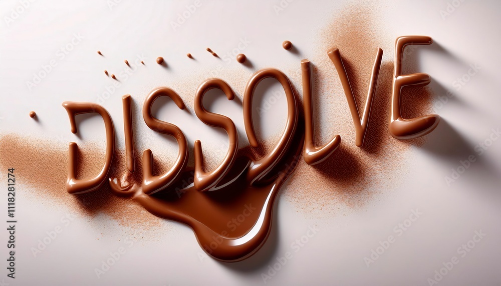 Cracked and Melted Chocolate with Cracked and Melted Chocolate with