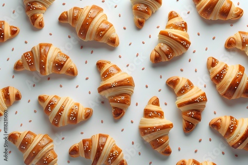 a transparent background with a set of croissants