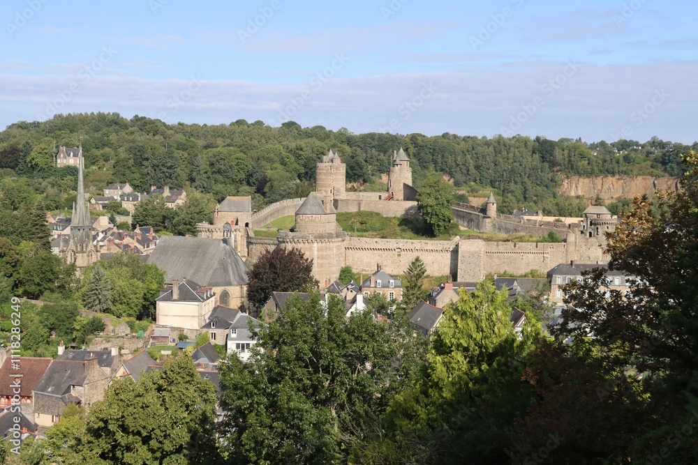 village in region of Fougeres, France