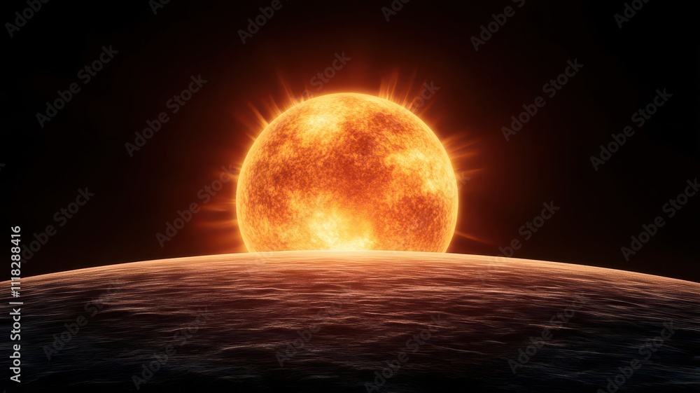 economic windfall concept. A glowing golden sun rising over a digital economy, representing optimism and prosperity in economic growth economic windfall concept. A glowing golden sun rising over a digital economy, representing optimism and prosperity in economic growth