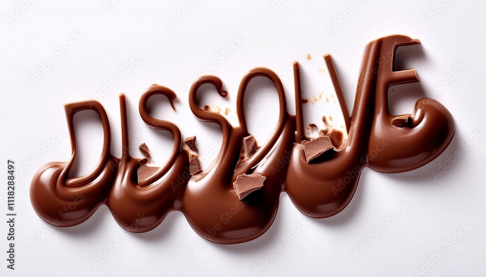 Cracked and Melted Chocolate with Cracked and Melted Chocolate with