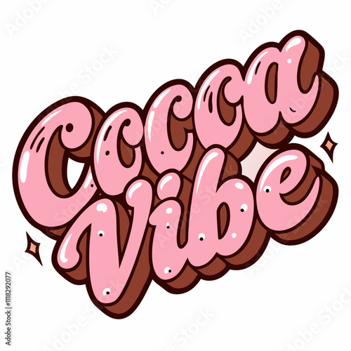 STICKER DESIGN OF COCA VIBES