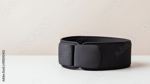 Support Belt and Back Pain Concept, Stylish Magnetic Therapy Support Belt for Back Comfort and Posture Improvement photo