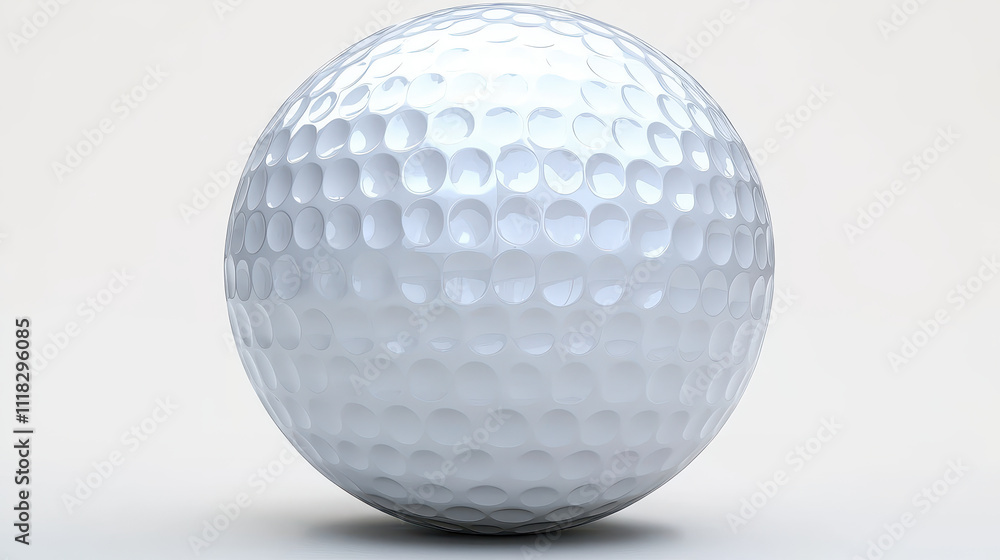 High-Resolution Isolated White Golf Ball with Clipping Path for Sports and Design Projects High-Resolution Isolated White Golf Ball with Clipping Path for Sports and Design Projects