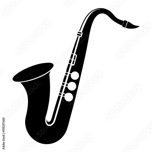 saxophone isolated on white