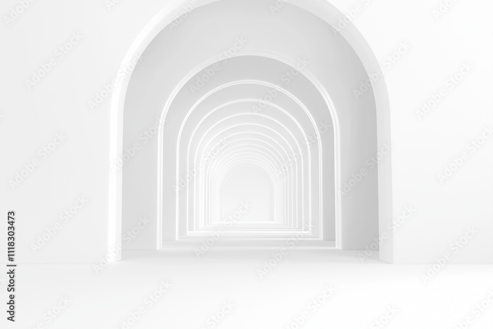 3d white arch 3d white arch