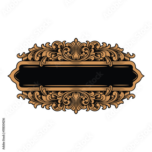name tag or label ornament luxury