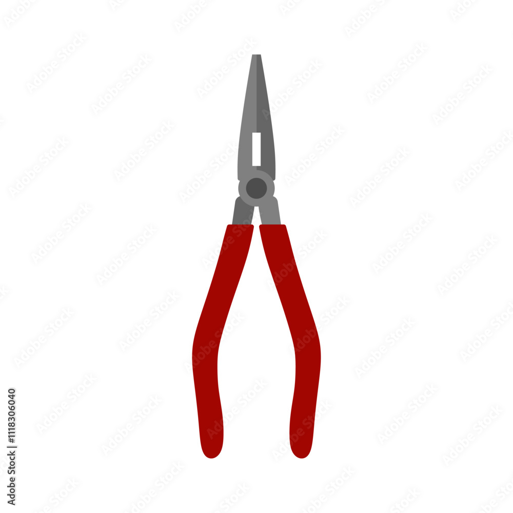 plier illustration vector flat design isolated on white background. pliers illustration of carpentry tools, work tools, building shops, and mechanical equipment plier illustration vector flat design isolated on white background. pliers illustration of carpentry tools, work tools, building shops, and mechanical equipment