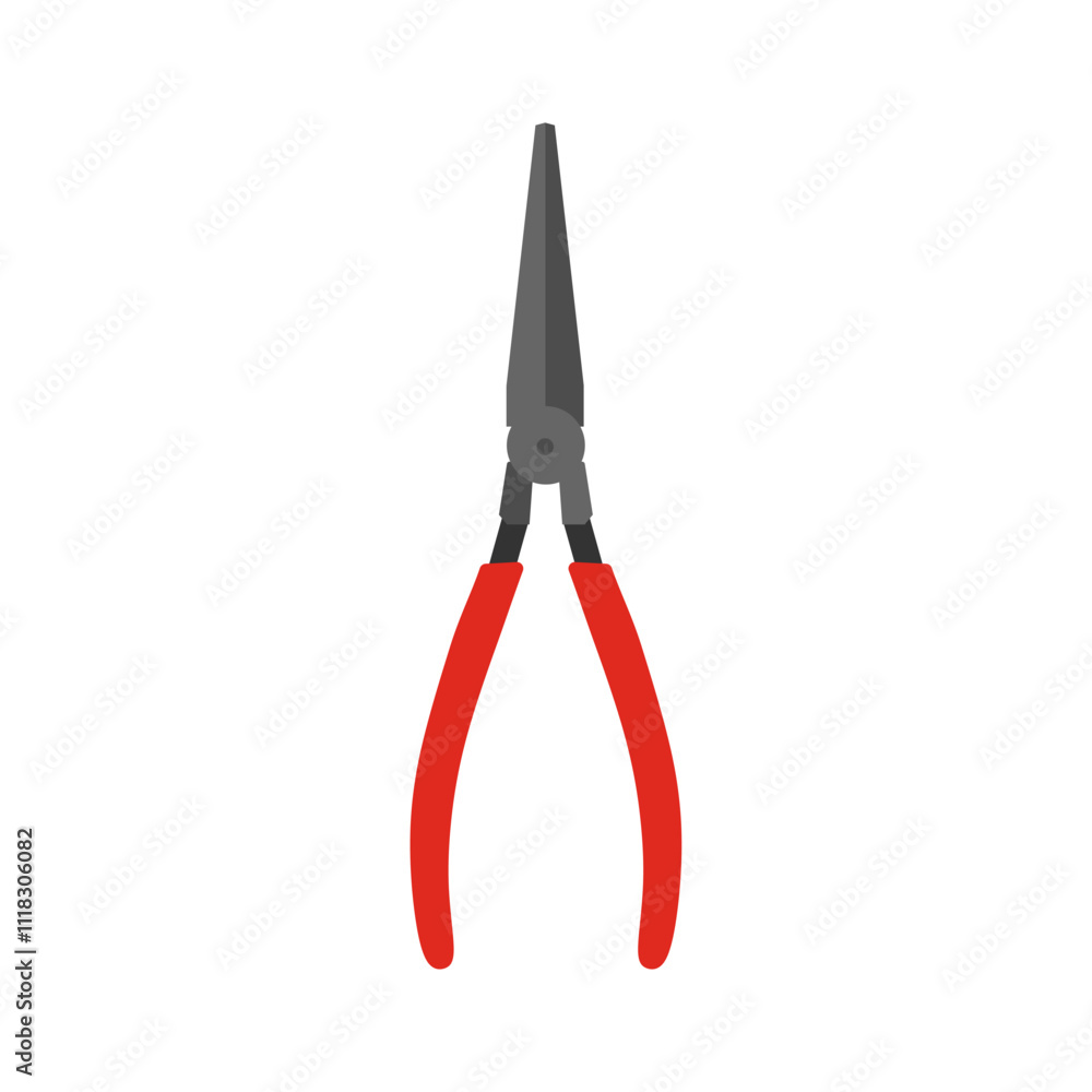 plier illustration vector flat design isolated on white background. pliers illustration of carpentry tools, work tools, building shops, and mechanical equipment plier illustration vector flat design isolated on white background. pliers illustration of carpentry tools, work tools, building shops, and mechanical equipment