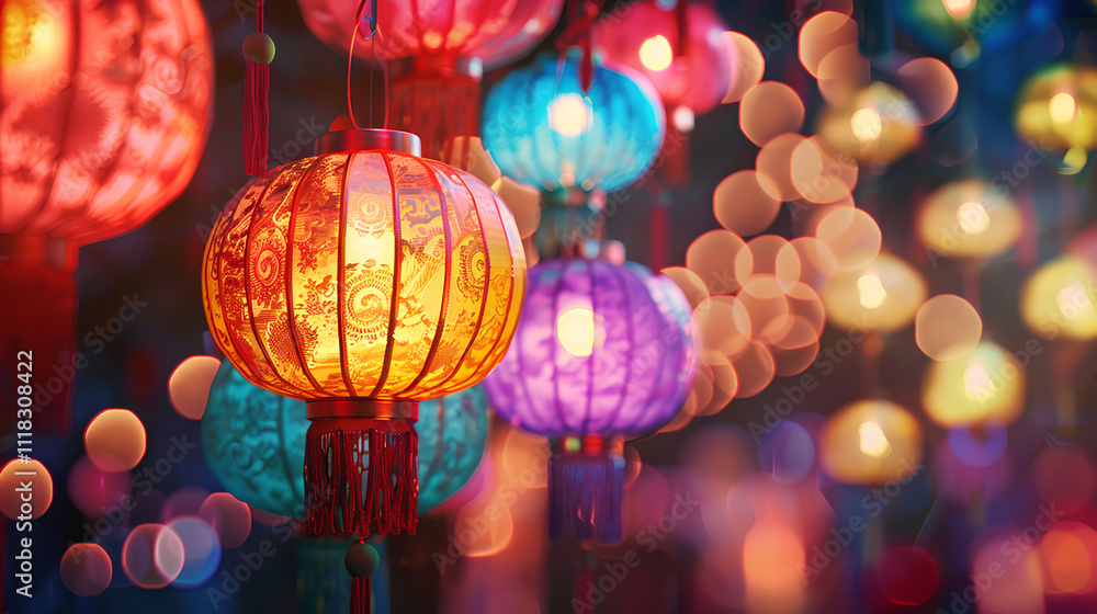 background with lantern theme background with lantern theme