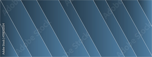 Gradient Blue Abstract background of lines in shades of Light .Paper shine and layer element vector for presentation. Can be used for invitation,poster,geometric landscape,rings ,websites