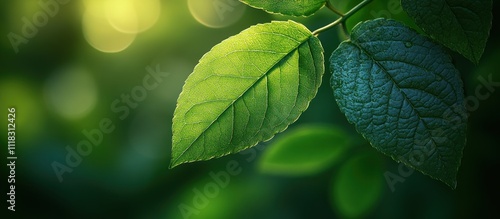 Sunlight Through Green Leaves