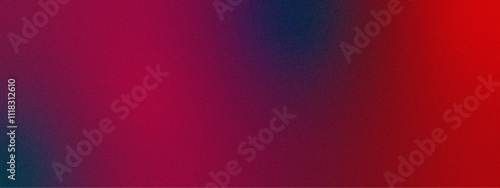 Abstract Colorful gradient background, combination of shades arranged on a plate. Vibrant red and black gradient background with textured grain and luminous glow effect. Dark candy apple red gradient