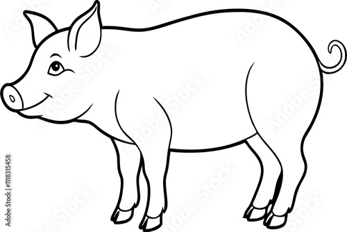 illustration of a boar