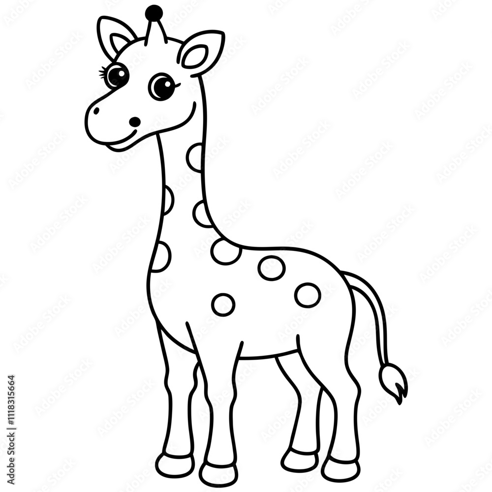 giraffe isolated giraffe isolated