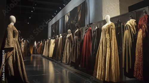 Wallpaper Mural Medieval gowns and cloaks displayed in a museum exhibit. Torontodigital.ca