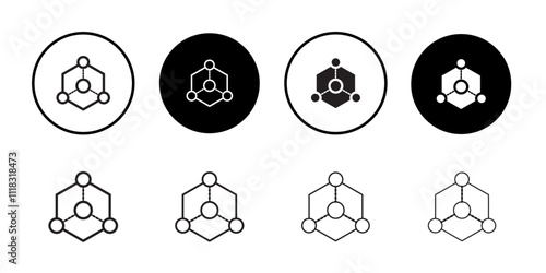 Dependency icon Line Art Logo set