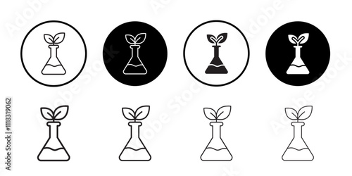 GMO icon Line Art Logo set