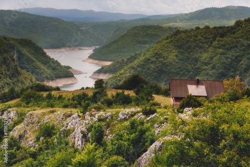 Rustic House on Hilltop Overlooking Uvac River Canyon photo